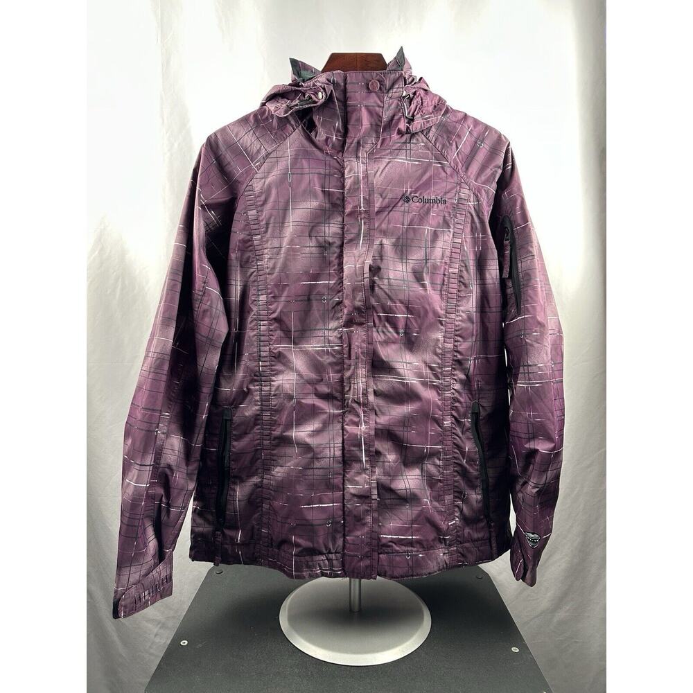 Columbia Women’s Bugaboo Jacket Purple Hooded Water Resistant Size Medium